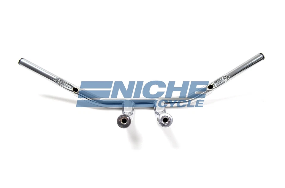 1-дюймовый стальной T-образный руль Harley Chopper Fat 1-1/4 дюйма с подъемом 10 дюймов - Изображение 4 из 4