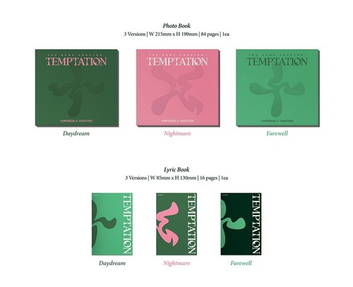 TXT Album THE NAME CHAPTER TEMPTATION CD+Book+2p Card+Poster+Sticker+B.Mark+Gift - Picture 4 of 14