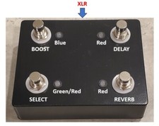 Custom Compact 4-Button Footswitch for Bogner Alchemist with XLR connector