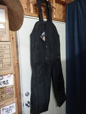 NWT REFRIGIWEAR EXTREME COLD BLACK BIB OVERALLS STYLE 0385R SIZE LARGE