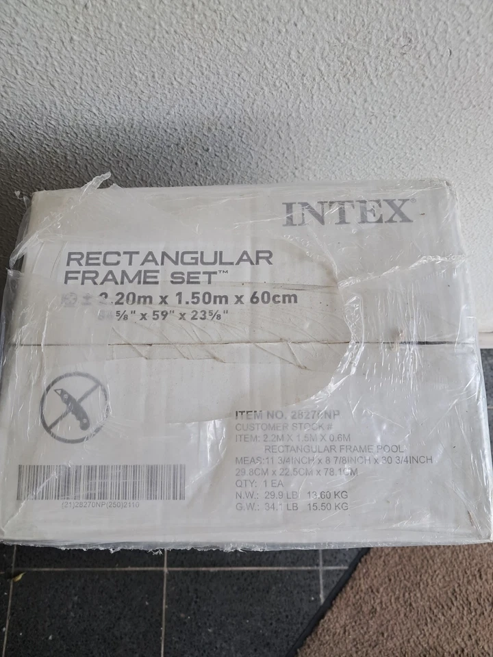 Intex Rectangular Frame Pool - Aufstellpool Rechteckig - 220 x 150 x 60 cm NEU - Bild 3 von 4