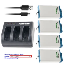 Kastar Battery Triple Charger for GoPro Max Action, Hero Max 360 Action Camera