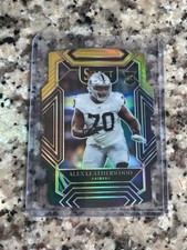 2021 Panini NFL Select DieCut Black/Gold Rookie RC Alex Leatherwood Raiders