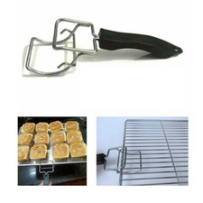 Grill Pan Handle for Oven Cooker Black Grip Oven Holder Extractor Mesh Holder