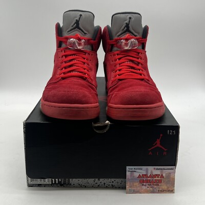 Size 11.5 - Air Jordan 5 Retro Red Suede (136027-602