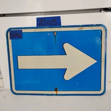 Authentic Road Traffic Street Sign Arrow Right/Left 15"x21" 12-146