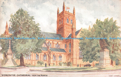 R496392 Worcester Kathedrale aus dem Norden Albert Warren A P Warren