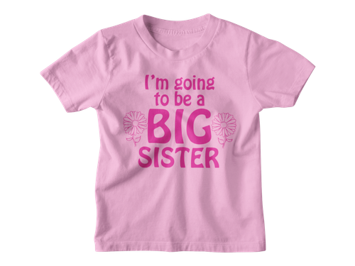 I'm Going to be Big Sister T-Shirt Funny Girl Cute Family Siblings Reavel Gift - Picture 12 of 17