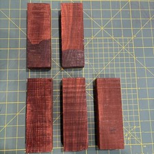 1x Random Cocobolo Exotic Wood 5.9x2.1x1 Knife Blocks Handle Blank Hardwood