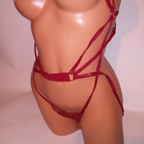 Victoria Secret Lingerie Teddy One Piece Bodysuit XXL Burgundy Red Embroidered - Picture 9 of 22