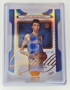 2022 Crown Royale #2 Chet Holmgren Rookie Royalty RC  /99 (Number match!! 🔥)