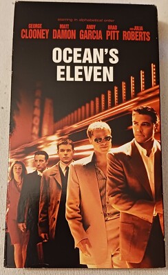 Ocean's Eleven 11 VHS George Clooney Julia Roberts - TESTED