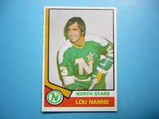1974/75 O-PEE-CHEE NHL HOCKEY CARD #325 LOU NANNE EX/NM NM SHARP!! 74/75 OPC