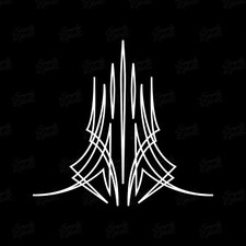 Hot Rod Pinstripe Decal - Vinyl Pinstripe Scrolls for Car Truck and Motorcycle