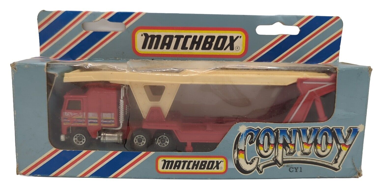 Vintage Matchbox Convoy CY1 Kenworth Cabover Car Transporter Boxed Diecast