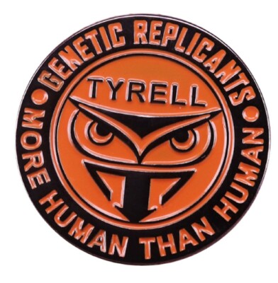 Blade Runner Tyrell Owl Logo 1 Inch Tall Metal Enamel Pin
