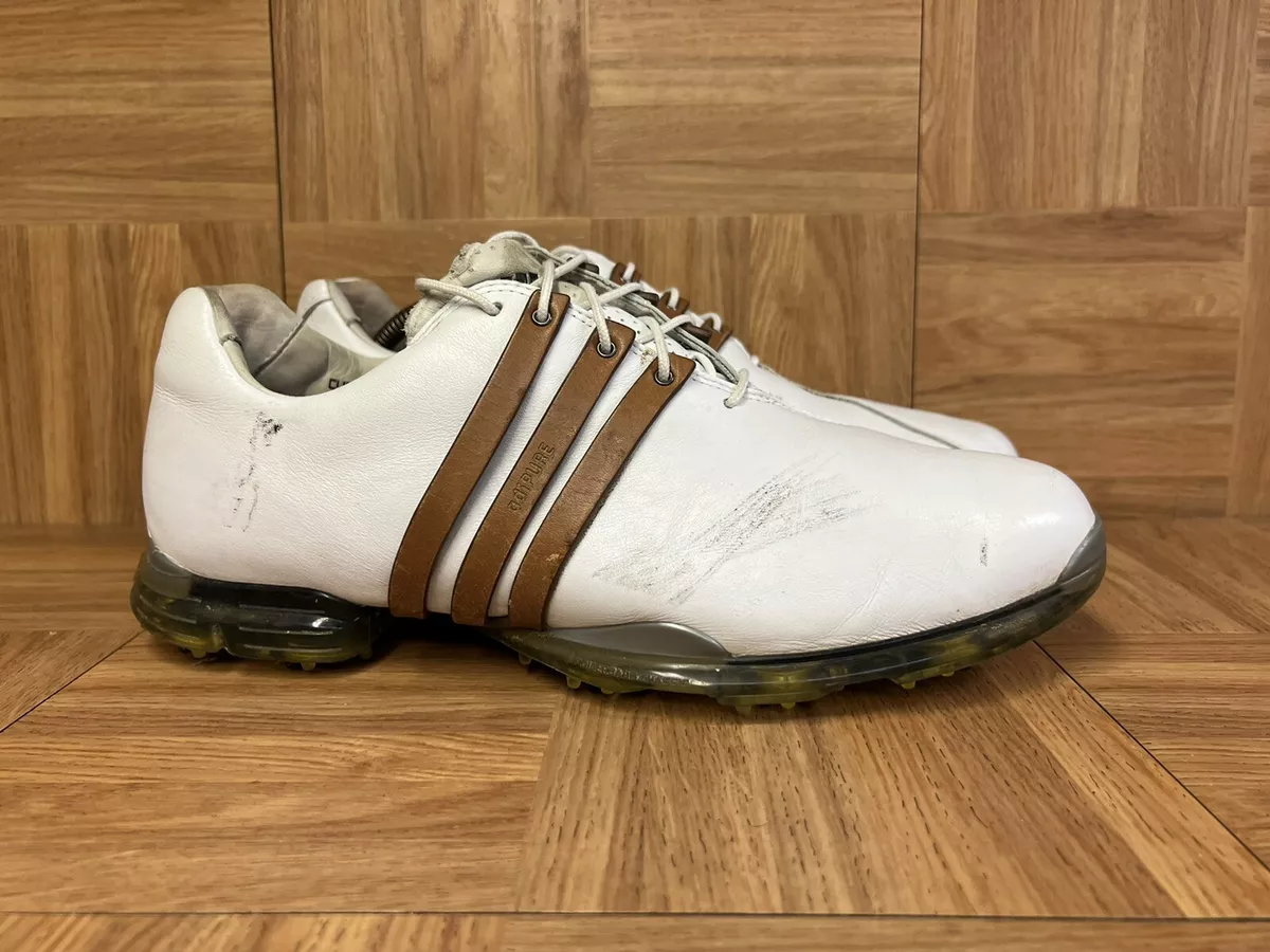 RARE🔥 Adidas Flex White Leather Golf Shoes 675519 Men&#039;s 10.5 2009 eBay