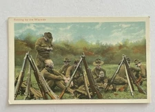 Resting By The Wayside Military Soldiers Postcard