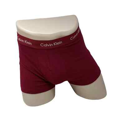 Calvin Klein Men's Maroon Modal Stretch Low Rise Trunks Underwear Size  Small