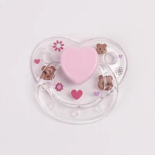 1pc Magnetic Pacifier Clear Bear Dummy for Reborn Baby Dolls Accessories DIY