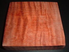 Stabilized Orange Curly Tiger Maple Wood Knife Scales Block Pen Blanks ZQB-125