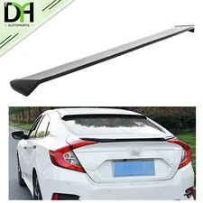 Fits 2016-2021 Honda Civic Sedan Glossy Black ABS Rear Window Roof Spoiler
