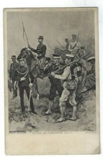 Russo Japanese War PPC, British by S Hildesheimer, Types of the Japanese Army