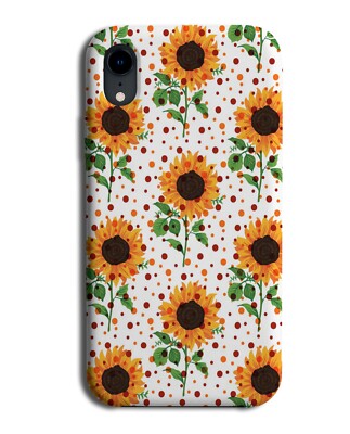 Sonnenblume Tupfen Punkt Handyhülle Abdeckung Punkte Sonnenblumen Blumen E630