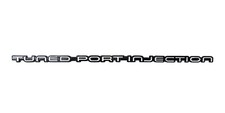 1pc Tuned Port Injection For 82-92 Rear Bumper Emblems Reproduction New Chrome