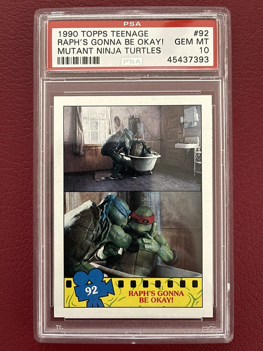 PSA 10 1990 Topps TMNT Movie Ralph's Gonna be Okay! #92 POP 1💫 | eBay