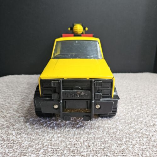 Vintage Tonka Toy Truck Tow Wrecker Road Rescue Service Hasbro 1999 Metal Yellow - Picture 5 of 13