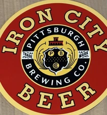 Vintage Style Iron City Beer Heavy Steel Quality Sign