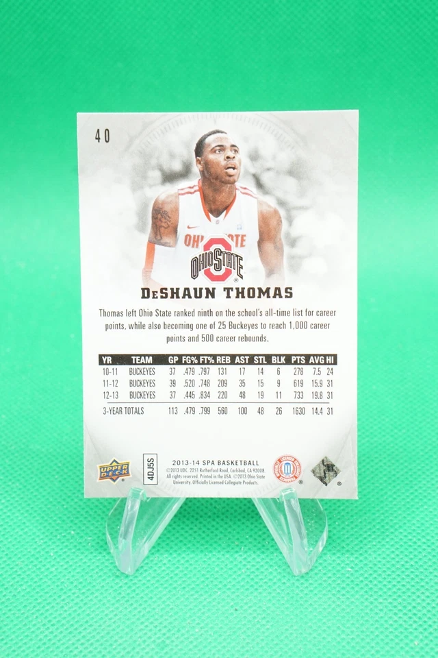 (2 Cards) 2013-14 SP Authentic Base #40 Deshaun Thomas CS5 - Image 2 of 4