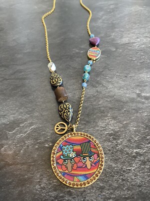 Tarina Tarantino Hello Kitty Swarovski Peace Captain Trips Rare Necklace Sanrio 