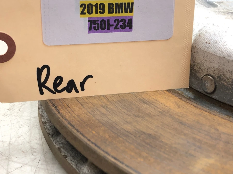 BMW 750i G12 XDRIVE 2016-2019 disco de freno trasero izquierdo derecho rotor fabricante de equipos originales 31 k Foto 3 de 4