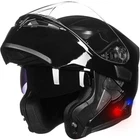 ILM Blue Tooth Motorcycle Helmet Flip up Modular Dual Visor Intercom FM DOT 902