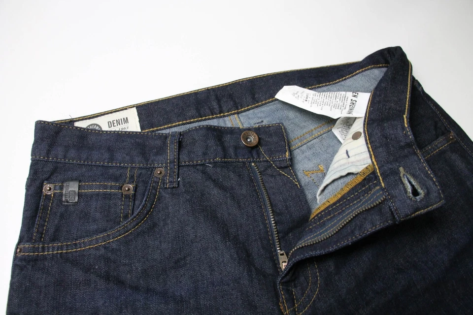 Ben Sherman The Dingley Skinny Leg Vaqueros Hombres W31/L34 Azul Oscuro Zip Fly - Imagen 4 de 4