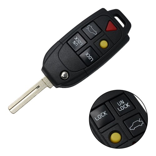Key Fob Shell Case Replacement for Volvo XC70 XC90 S60 S80 V70 OEM Design - Picture 2 of 12