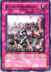 Royal Surrender - TLM-EN059 - Rare - 1st Edition x3 - Lightly Played