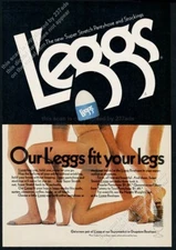 1972 Leggs L'Eggs pantyhose 4 women but 7 legs photo vintage print ad
