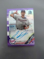 2019 Topps Chrome jhoan Duran Auto /250 Purple