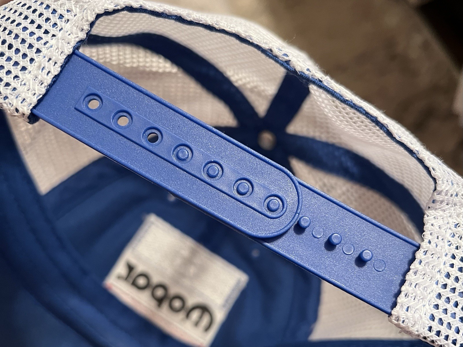 Mopar Embroidered Patch Trucker Hat Snapback Blue… - image 3