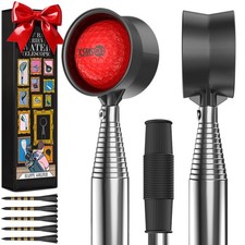 XSMSGO 9Ft/12Ft Telescopic Stainless Steel Golf Ball Retriever 9 Ft, Black