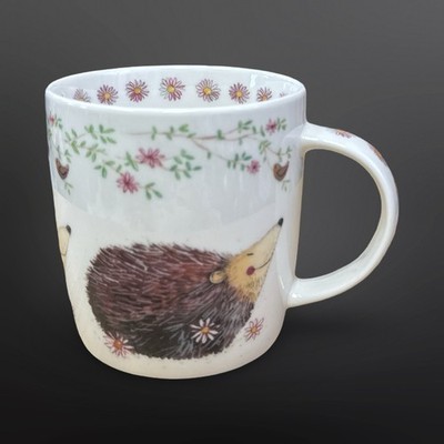 Alex Clark Art Bone China Hedgehog Mug Wildlife Flowers Bird