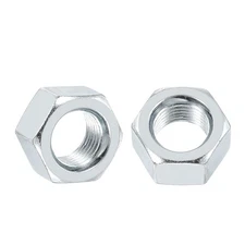 10pcs Hex Nuts - [1/2"-20] Carbon Steel Grade 8 Hardware Nuts, Blue-white