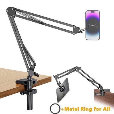 Magnetic Bed Desk Phone Holder for Magsafe iPad Laying Down Bedside Tablet Mount