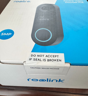 Reolink Video Doorbell PoE Wired 2K+  5MP Person Detection 2-Way Audio - SEALED