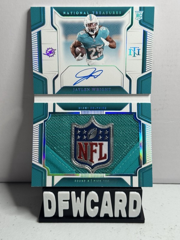 2024 Panini National Treasures 1/1 RPA Booklet Jaylen Wright #RJPS-JWT 