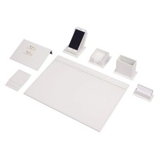 Leather Desk Set with 9 Accessories- Desk Storage Organizer Set- 9 PCS