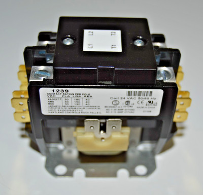 1-SOURCE 1239 S1-02432004000 Contactor 2-Pole, 30FLA 24V Coil 50/60HZ, NEW
